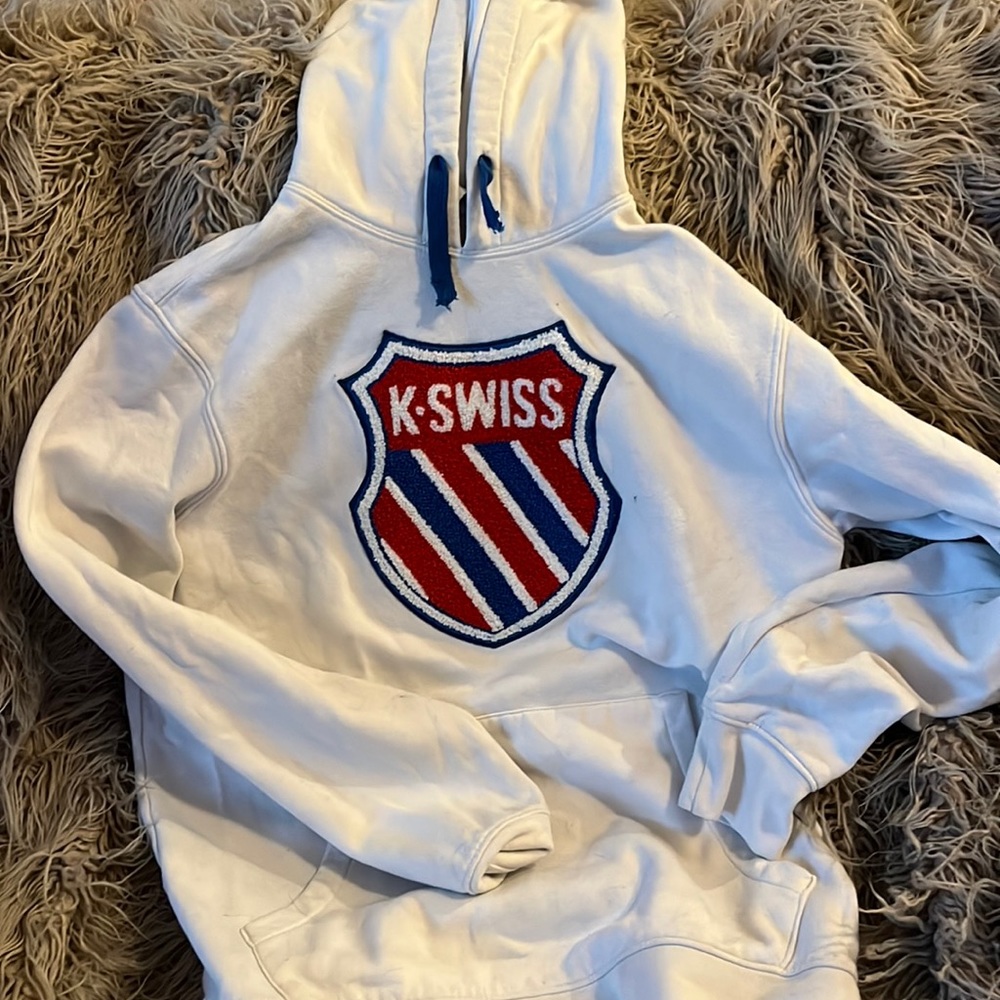 K•SWISS Logo White Sweatshirt